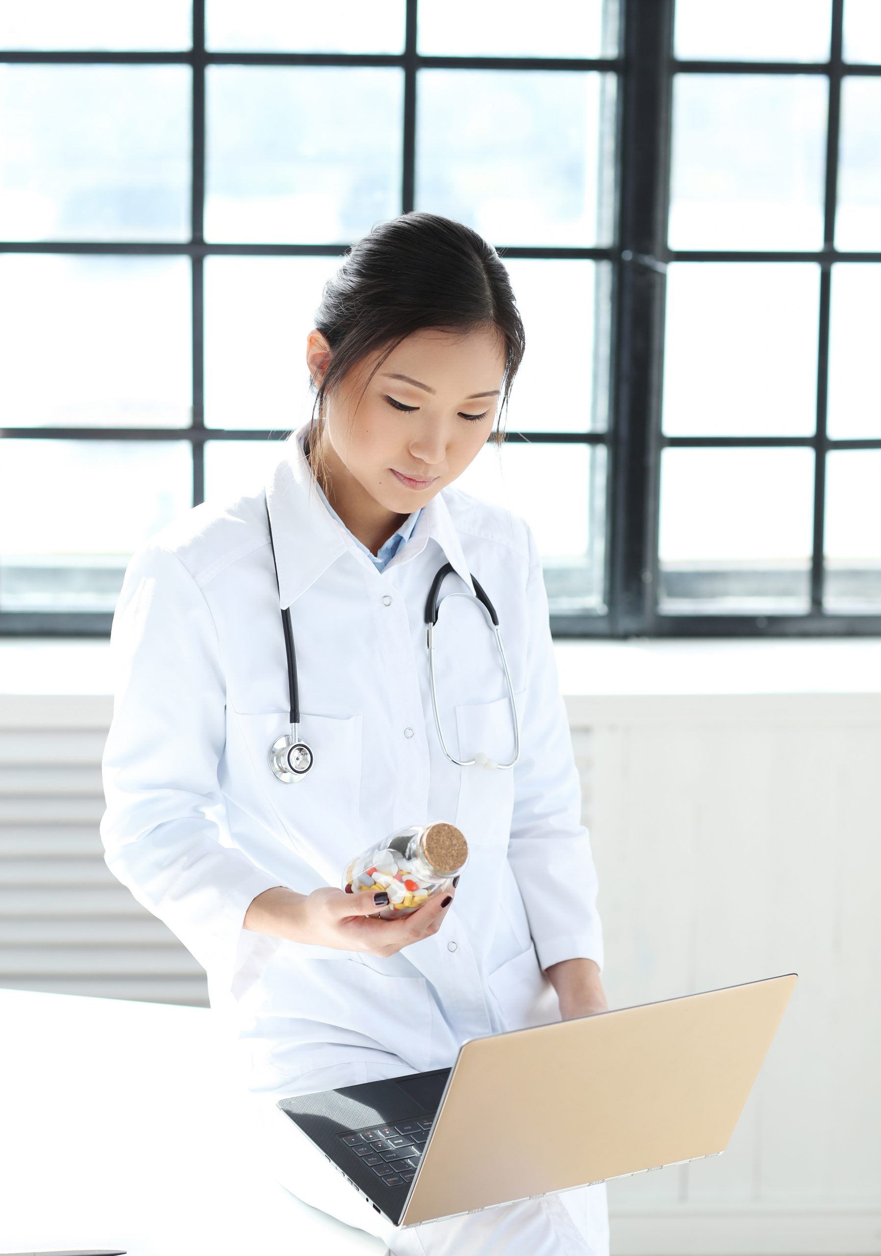 Medicine. Lovely doctor at work